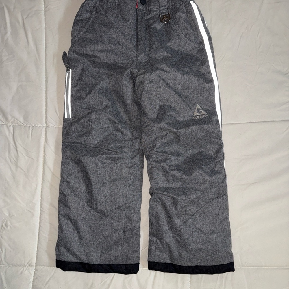 Gerry Kids Snow Pants Gray Size XS (5/6) Waterproof Insulated Winter Ski Pants